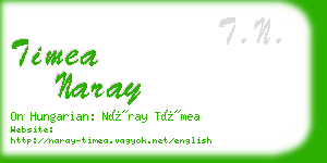 timea naray business card